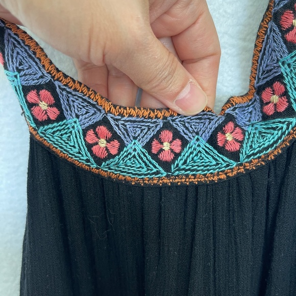 Savanna Jane Floral Embroidered Mini Dress Halter High Neck Open Back - Picture 5 of 14